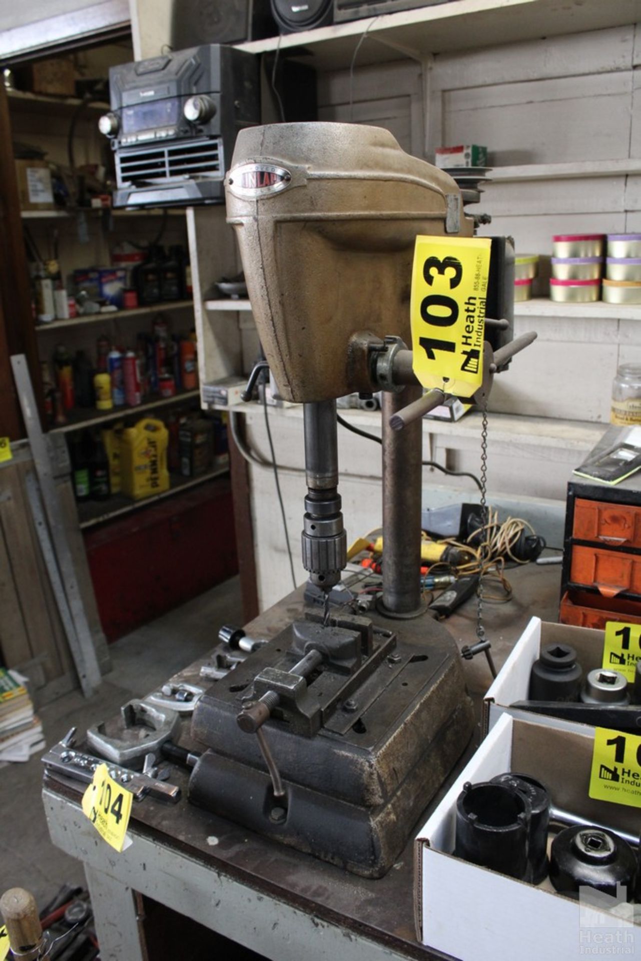 DUNLAP BENCHTOP DRILL PRESS WITH VISE