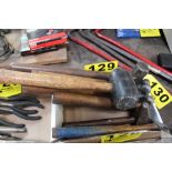 ASSORTED HAMMERS AND MALLETS IN BOX