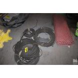 ASSORTED STEEL CABLES AND WIND SCREEN