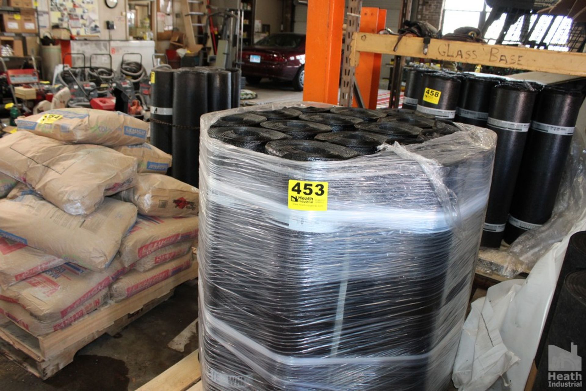 (15) ROLLS OF ROOFING ASPHALT ON PALLET.