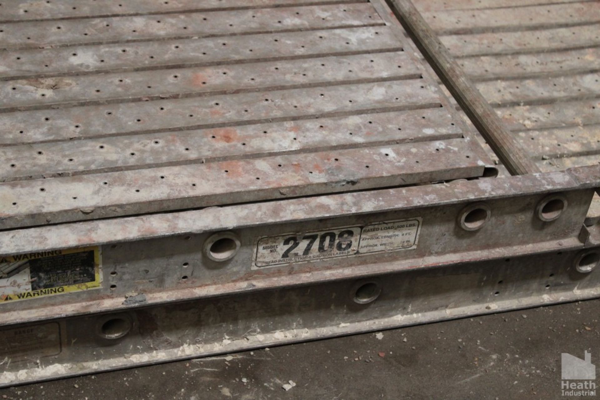 SECTION OF WERNER SCAFFOLDING,, MODEL 2708 27" WIDE, 8FT. LONG - Image 2 of 2