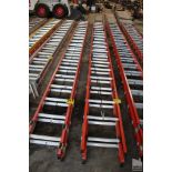 WERNER MODEL NO. D6240-2 40FT FIBERGLASS EXTENSION LADDER