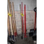 ASSORTED SCRAPPERS AND PRY BARS