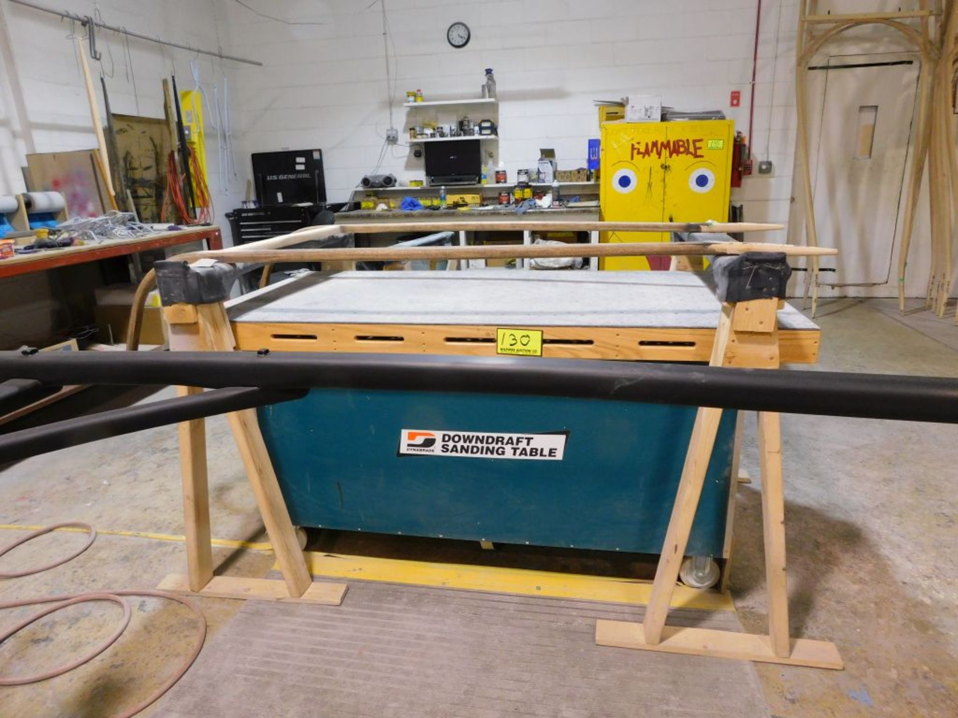 2021 Dynabrade down draft sanding table, model 64207, sn GA11156, 72" x 36" x 36", on casters, 230