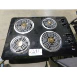 Whirlpool electric stove top, drop in, 27" x 16".