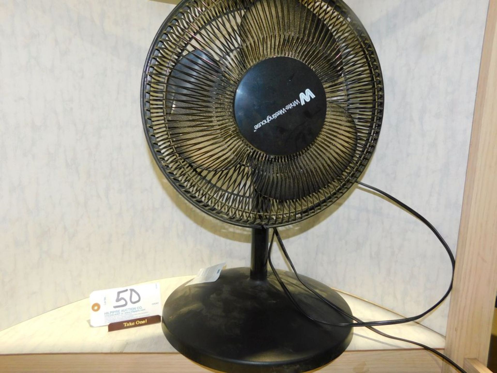 Table top fan. (Located at and to be picked up at: 2862 Wagner Rd., Waterloo, IA)