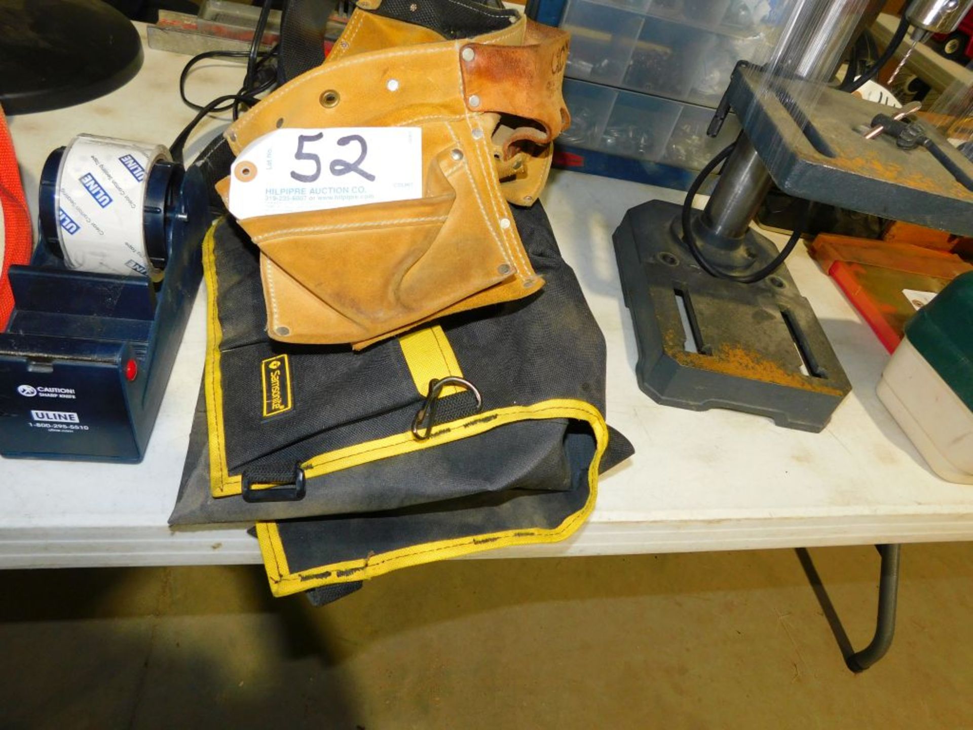 Tool belt and tool bag. (Located at and to be picked up at: 2862 Wagner Rd., Waterloo, IA)