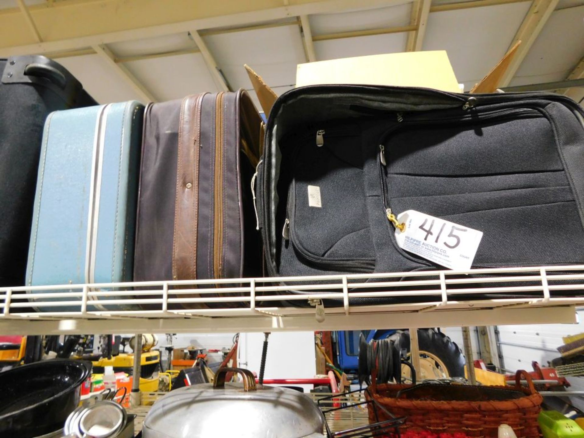 Various suitcases. (Located at and to be picked up at: 2862 Wagner Rd., Waterloo, IA)