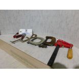 Assorted lot: C-clamps, other, (Located at and to be picked up at: 2862 Wagner Rd., Waterloo, IA)