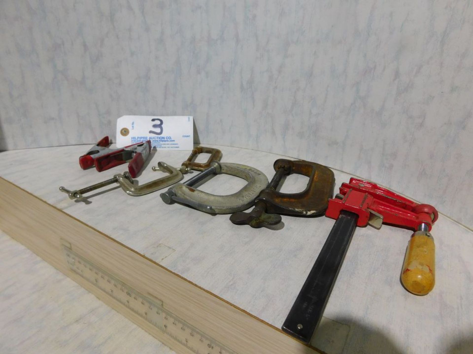 Assorted lot: C-clamps, other, (Located at and to be picked up at: 2862 Wagner Rd., Waterloo, IA)