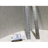 Metal rulers, 36". (Located at and to be picked up at: 2862 Wagner Rd., Waterloo, IA)