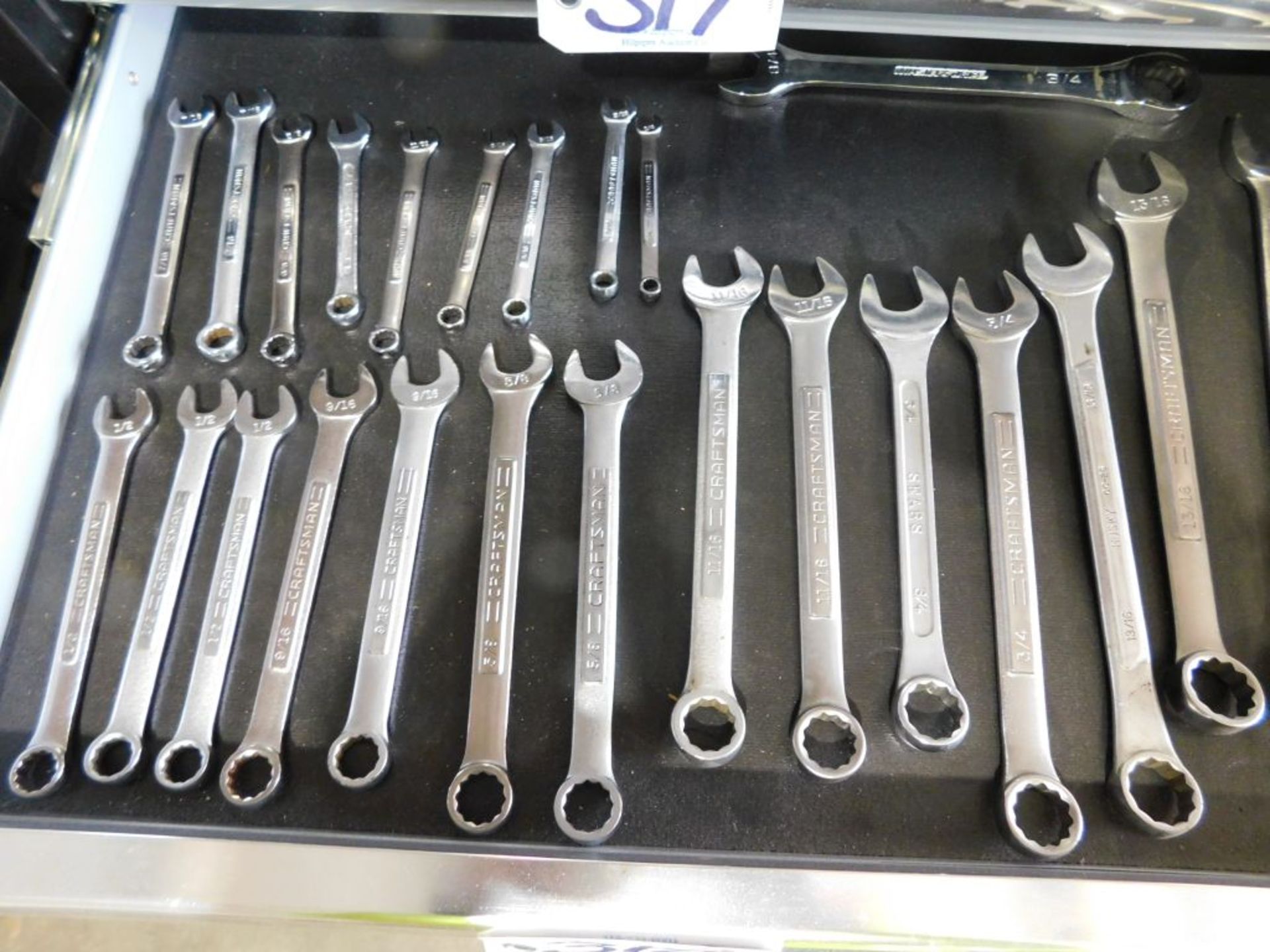 Craftsman SAE wrenches 1/4"-7/8", (apprx. 24 pcs.). (Located at and to be picked up at: 2862