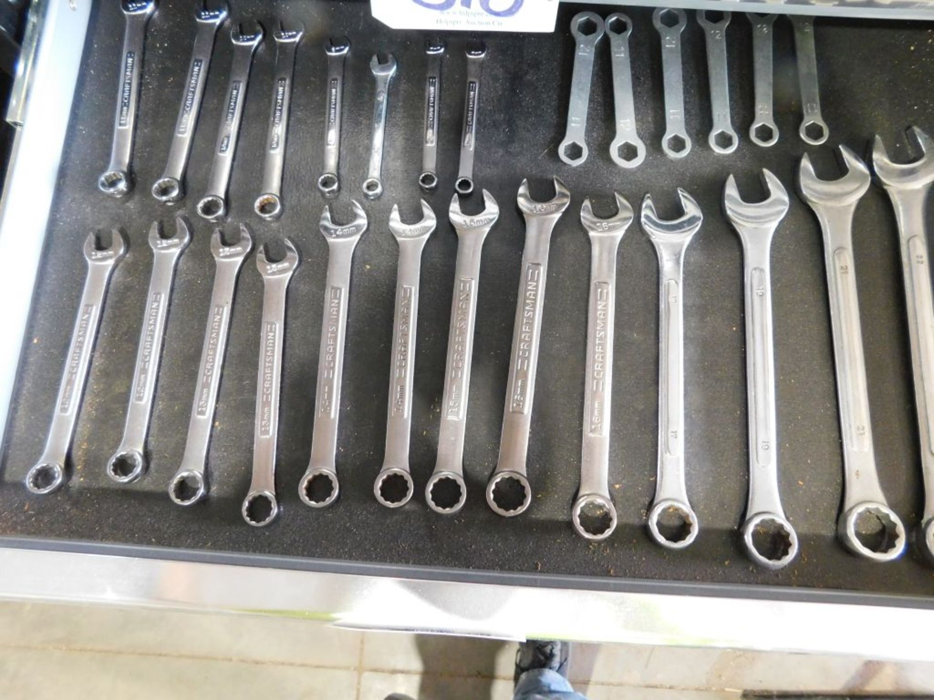 Craftsman metric wrenches, 7 mm-22 mm, (approx. 27 pcs.). (Located at and to be picked up at: 2862