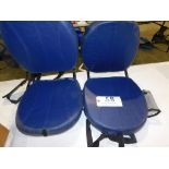 Folding bench seats with backs. (Located at and to be picked up at: 2862 Wagner Rd., Waterloo, IA)