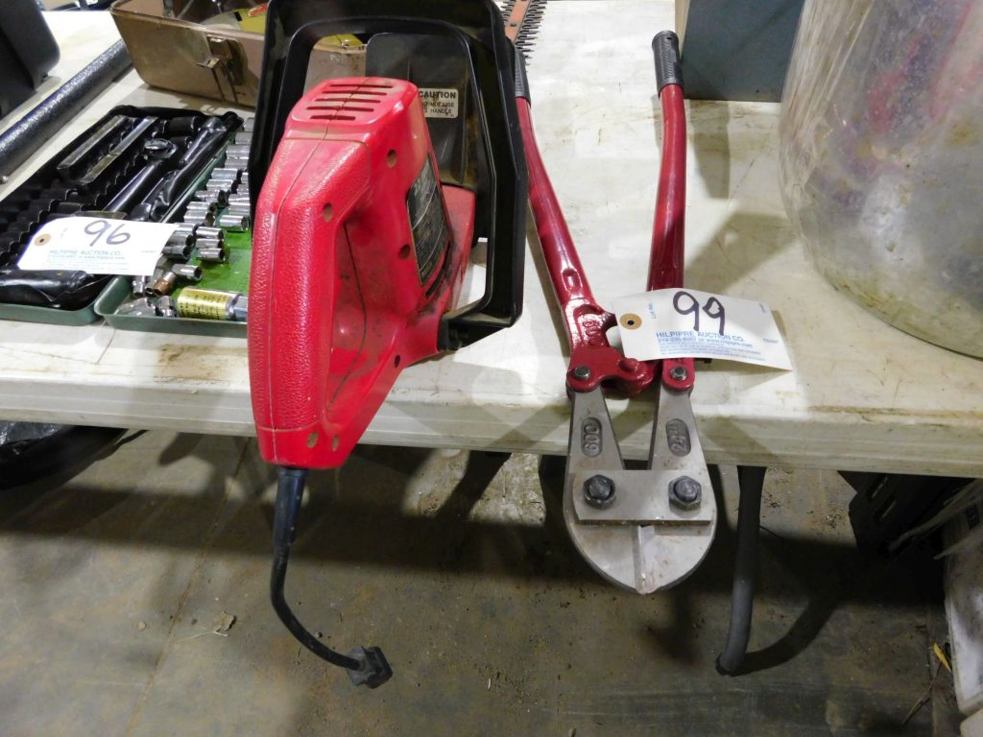 Craftsman electric trimmer and 24" bolt cutter. (Located at and to be picked up at: 2862 Wagner Rd.,