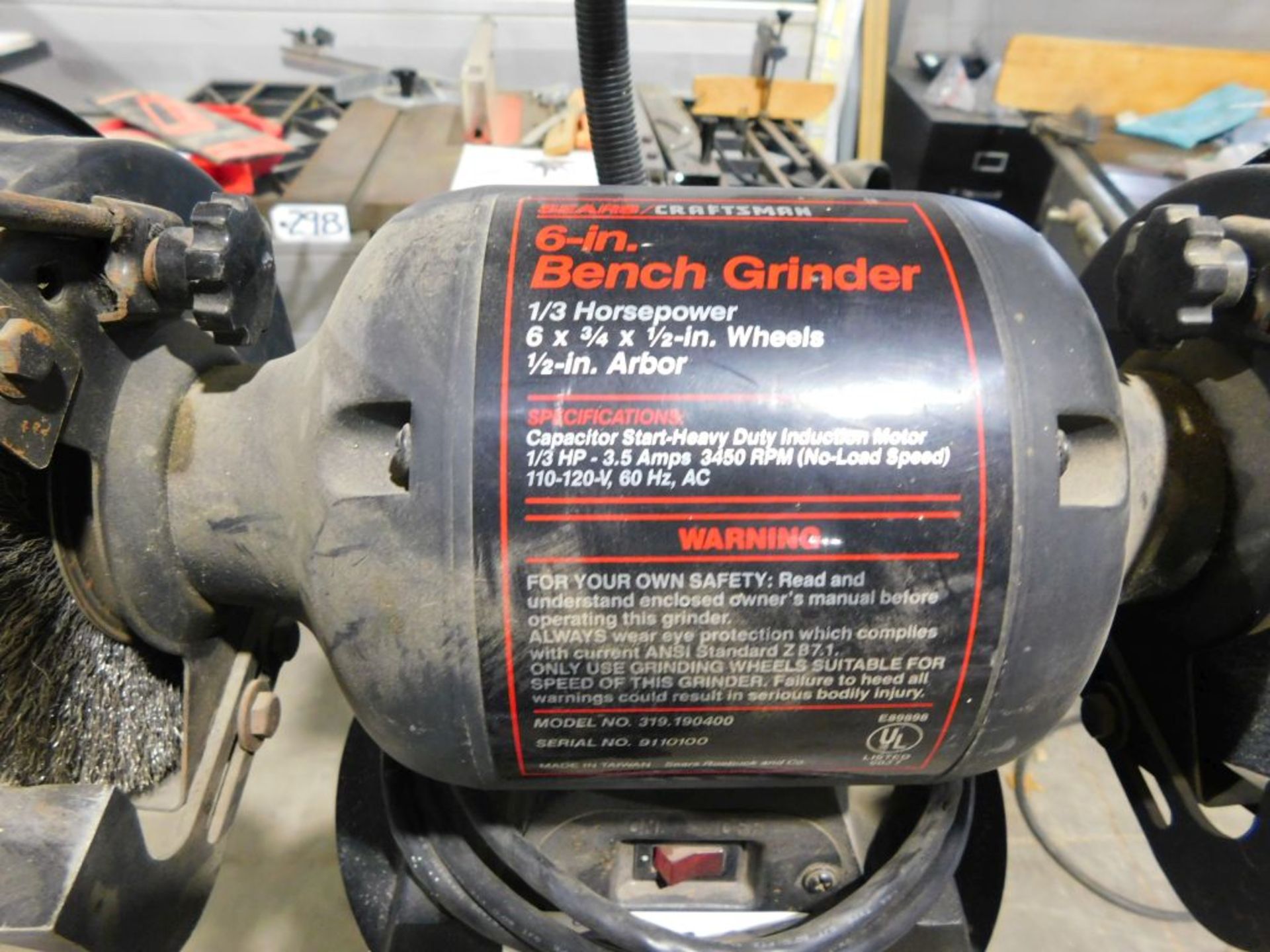 Craftsman bench grinder. - Image 2 of 2