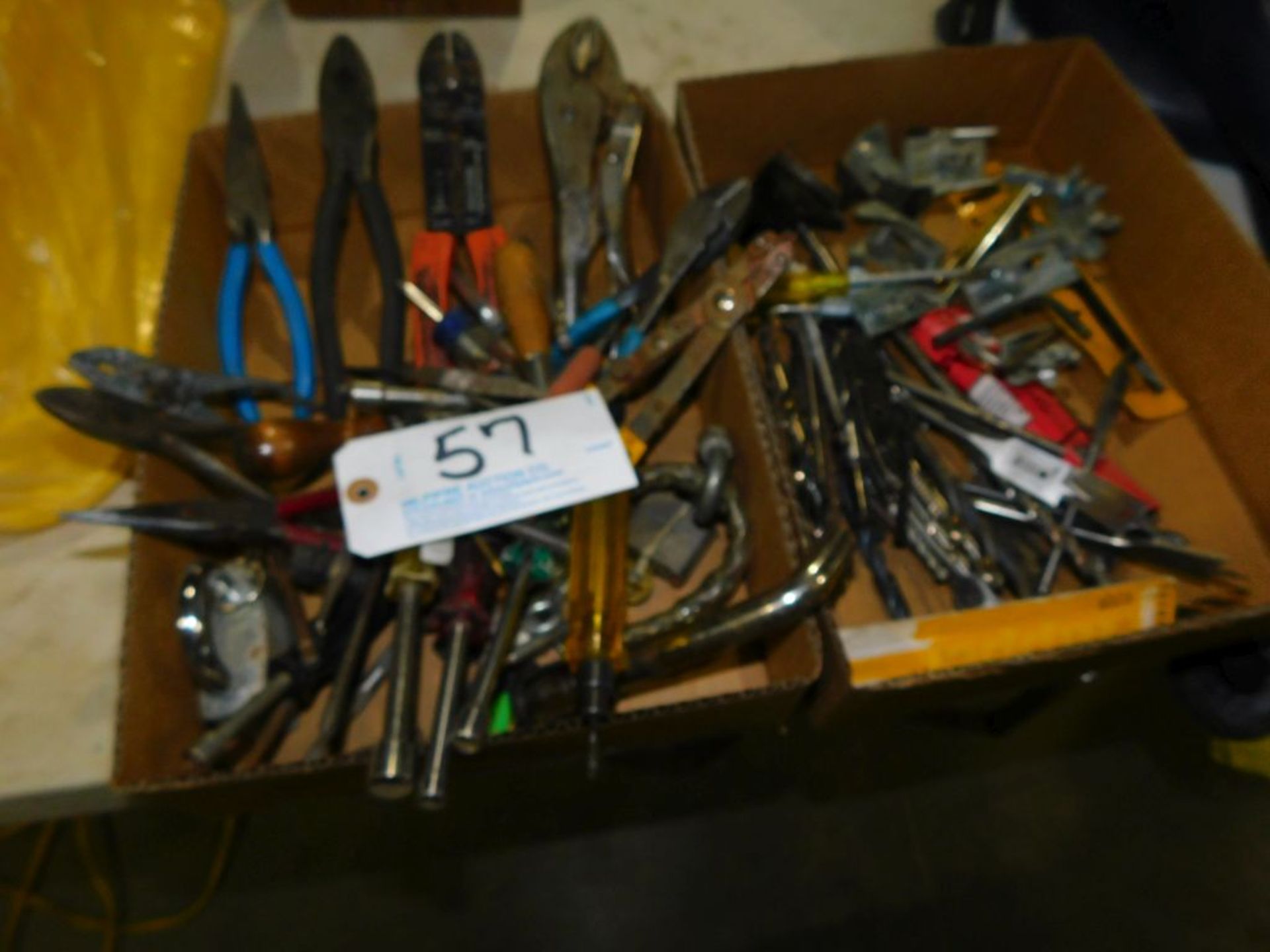 Assorted handtools: Vise grips, snips, other. (Located at and to be picked up at: 2862 Wagner Rd., - Image 2 of 3