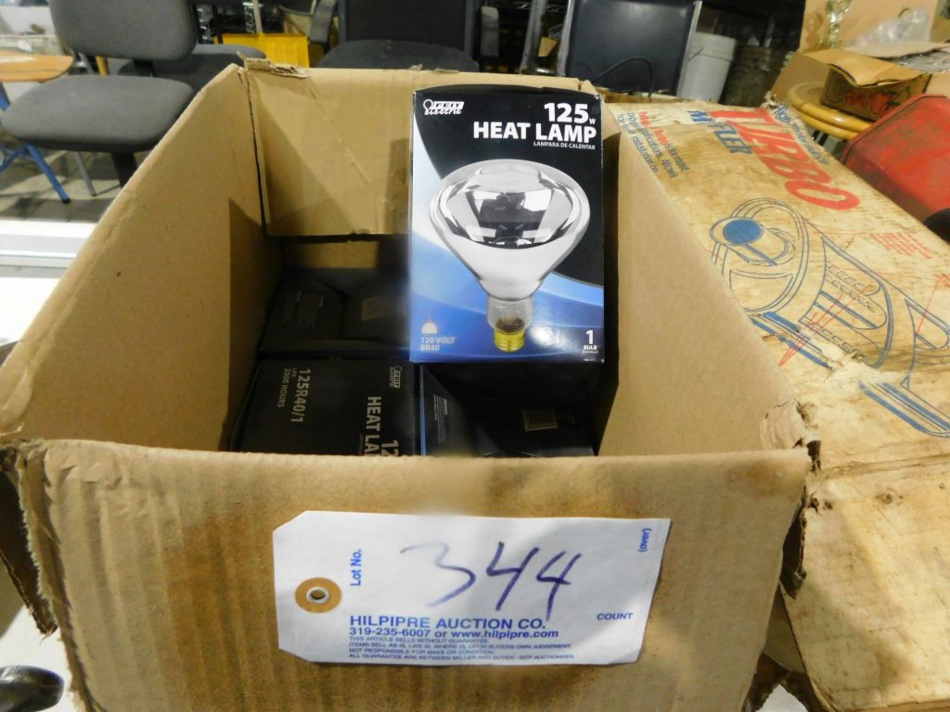 Heat lamps, 125 w. (Located at and to be picked up at: 2862 Wagner Rd., Waterloo, IA)