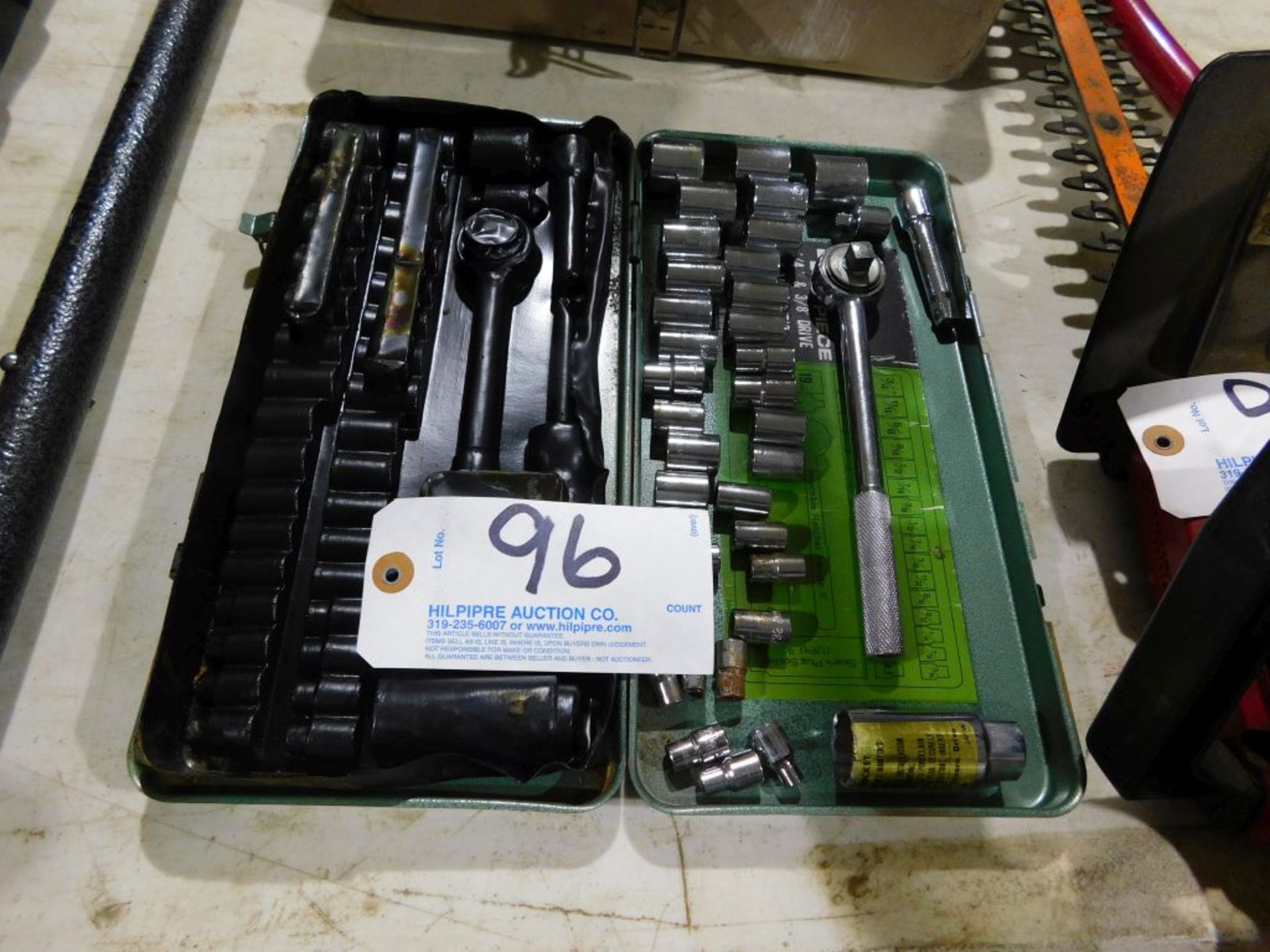 Socket set, 1/4" and 3/8". (Located at and to be picked up at: 2862 Wagner Rd., Waterloo, IA)