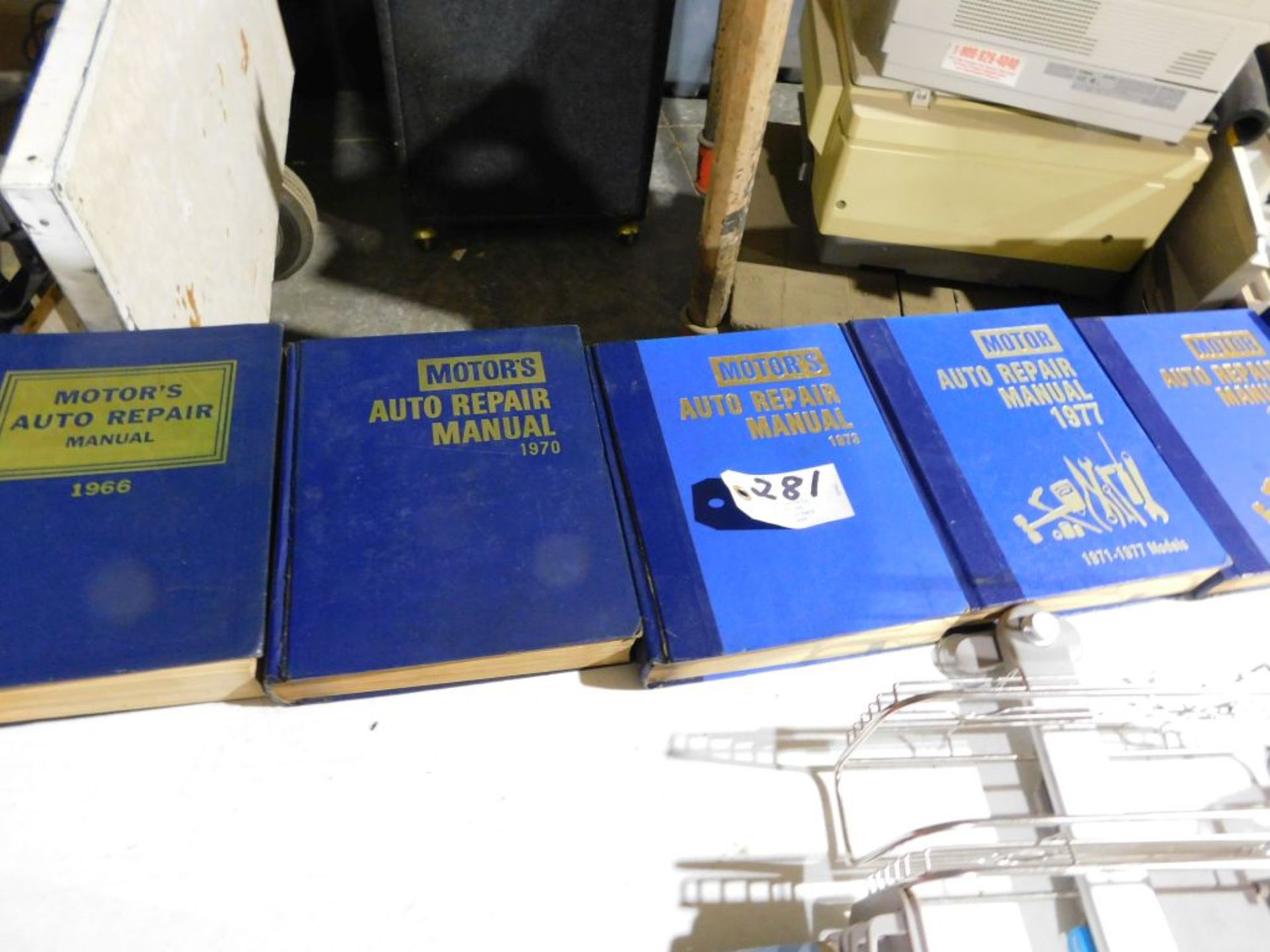 Motors auto repair manuals. (Located at and to be picked up at: 2862 Wagner Rd., Waterloo, IA)