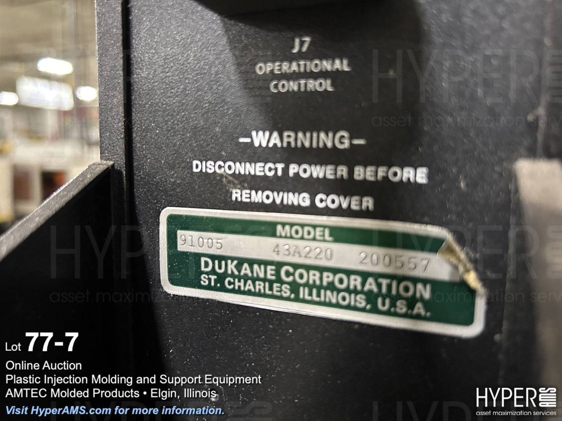 Dukane 43A220 ultrasonics welder - as is, inoperable - Image 7 of 10