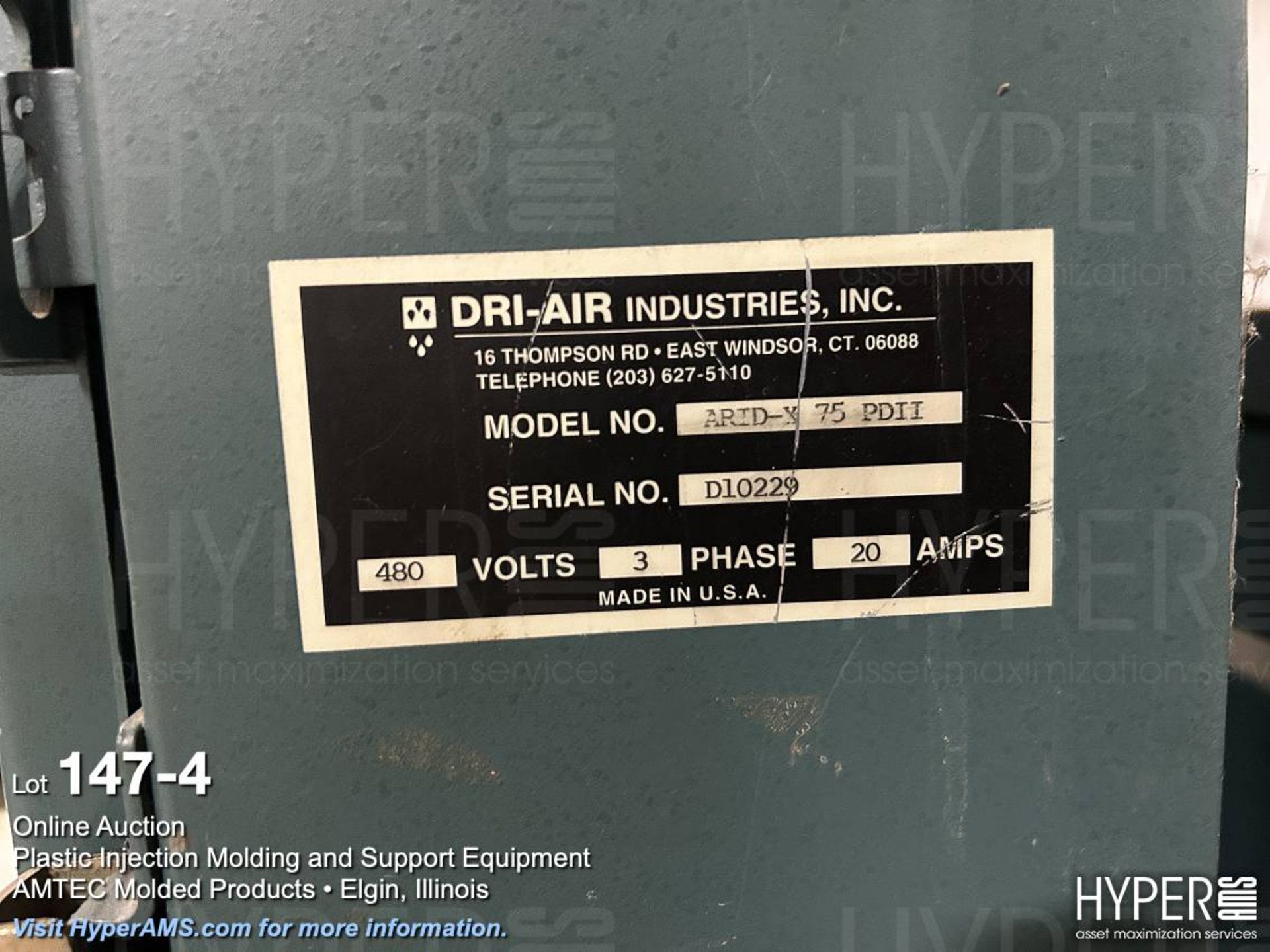 Dri-Air ARID-X 75 PDII dryer - Image 4 of 6