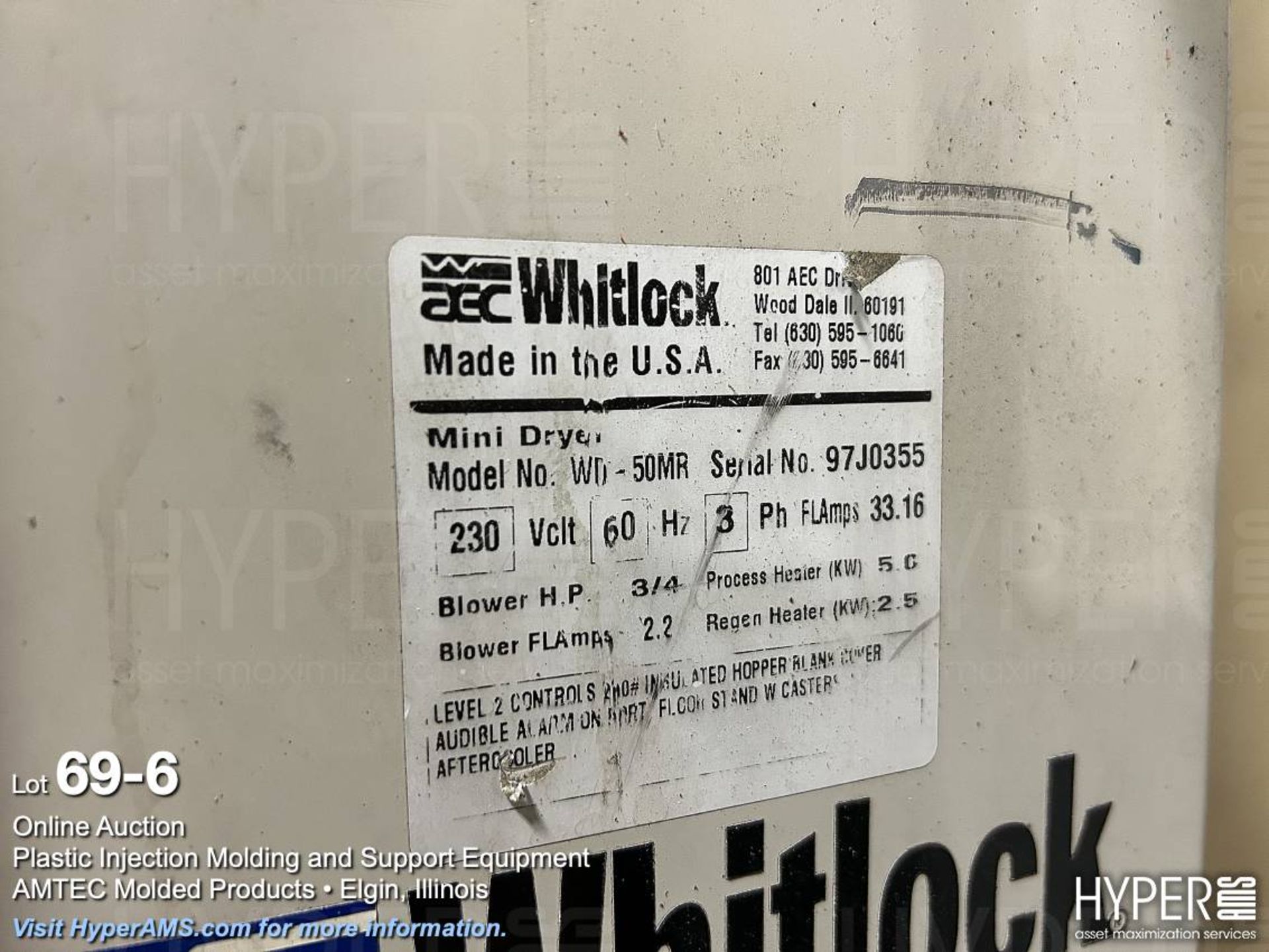 ACE Whitlock WD50MR mini dryer - Image 6 of 8