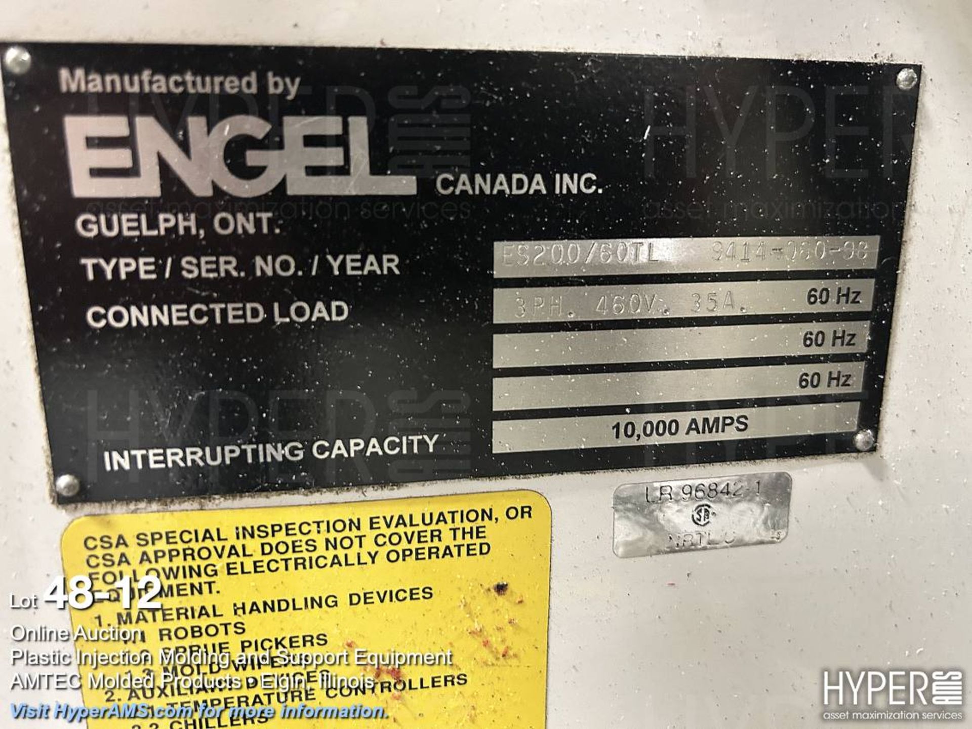 Engel ES200/60TL toggle clamp plastic injection molding machine - Image 12 of 16