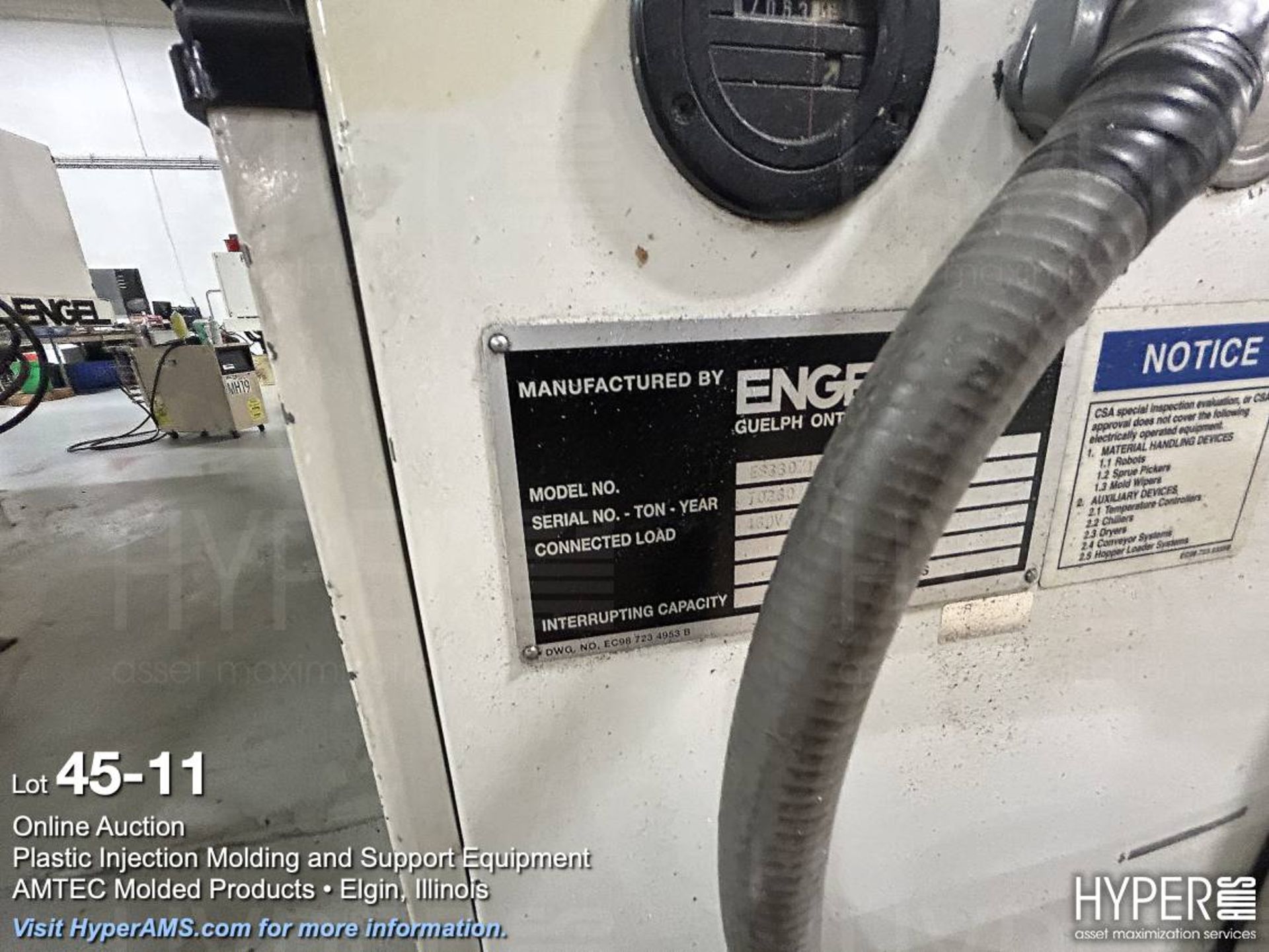 Engel ES330/100AH toggle clamp plastic injection molding machine - Image 11 of 16