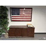 Credenza, and American flag