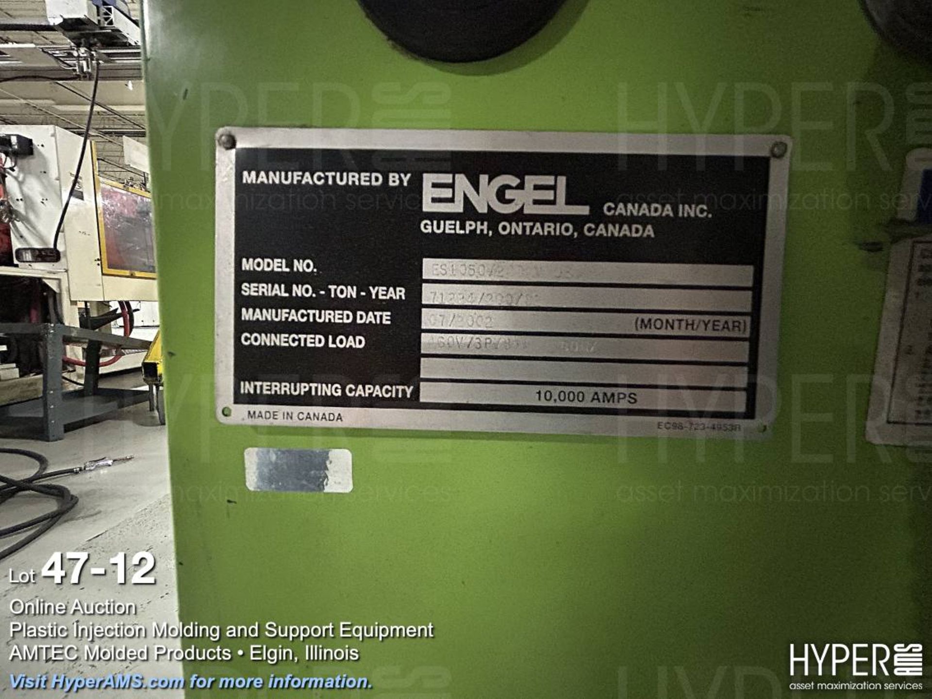 Engel ES1050/200V toggle clamp plastic injection molding machine - Image 12 of 20