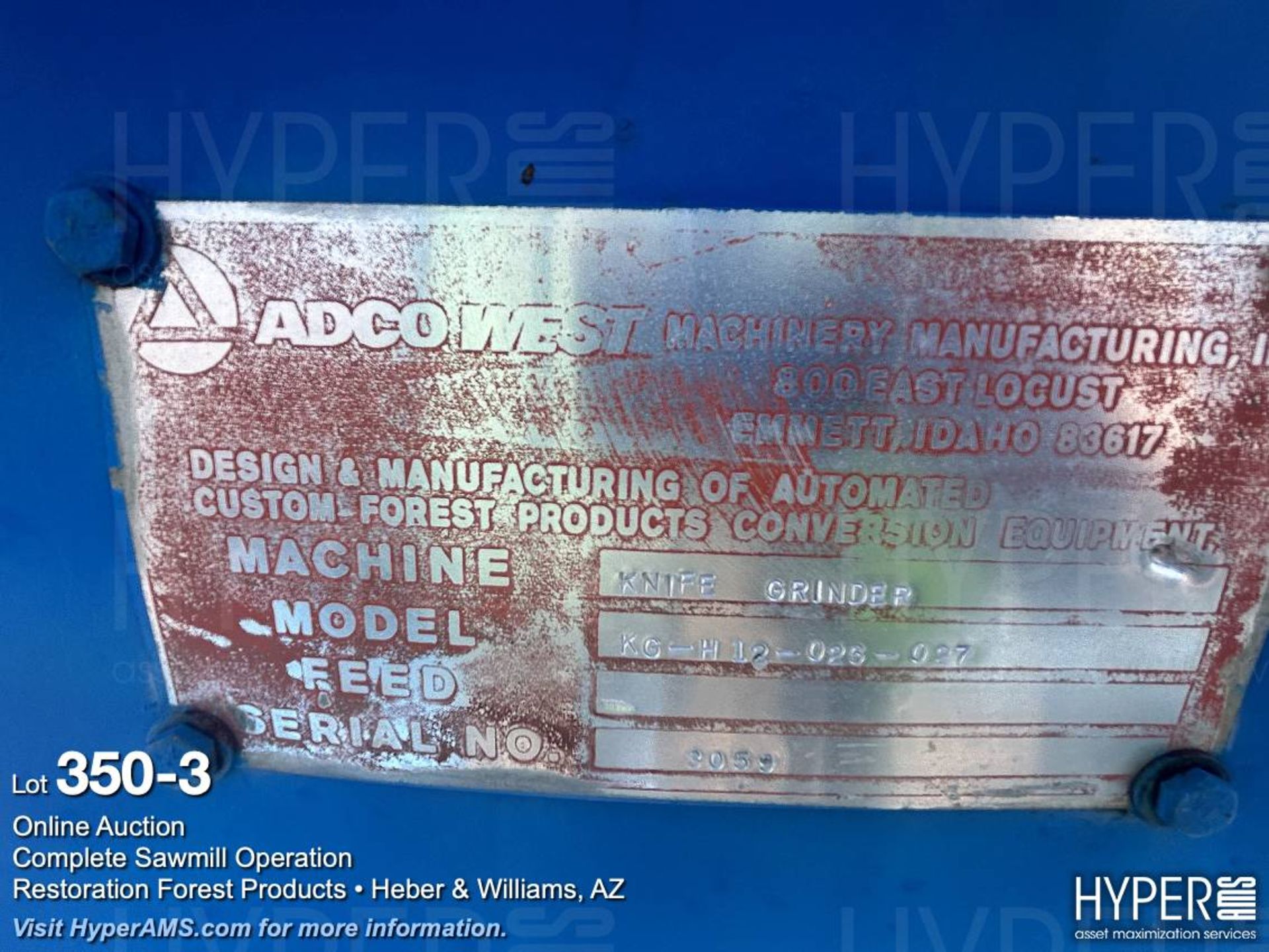 ADCO west knife grinder - Image 3 of 5