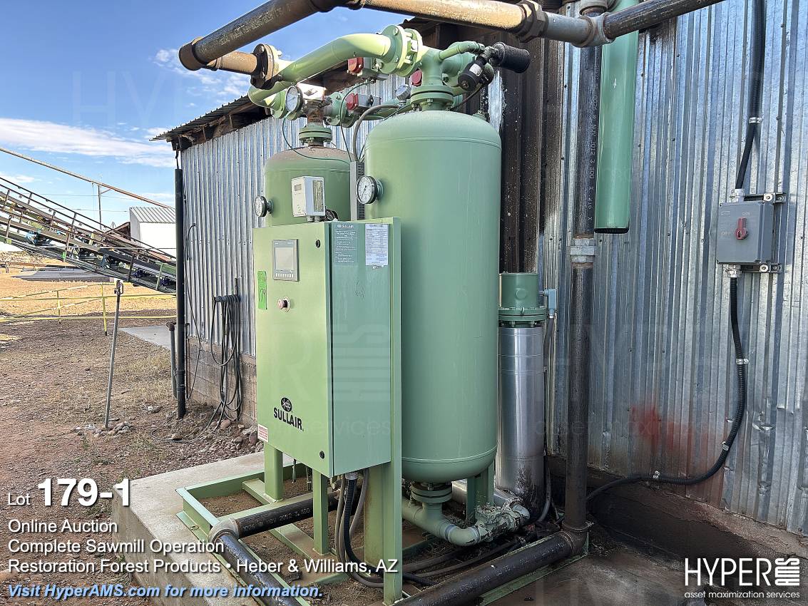 Sullair Model DEX-1500 air dryer S/N EHPABAATC168 1500-CFM Year 2018