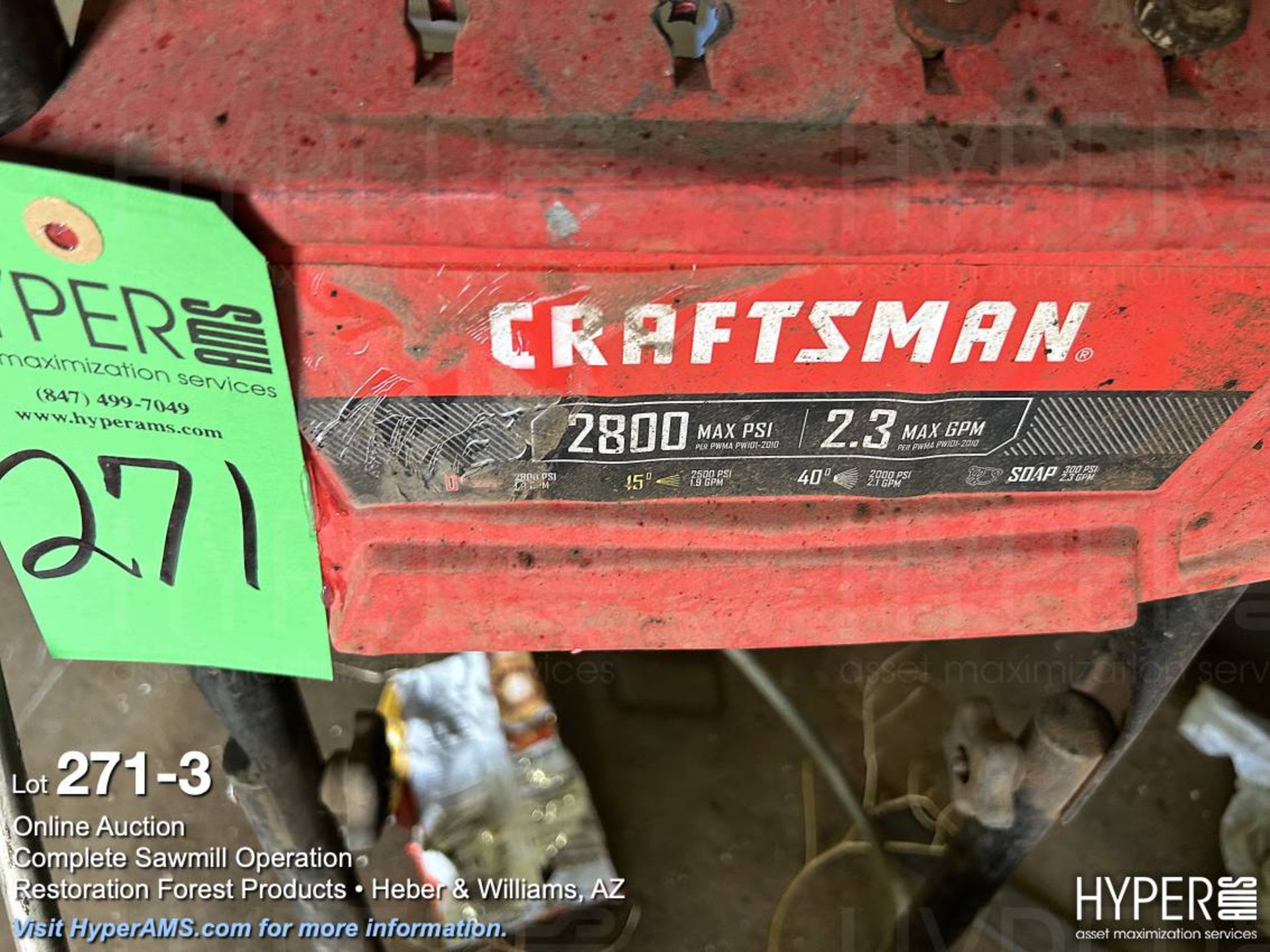 Craftsman 163cc presser washer - Image 3 of 3