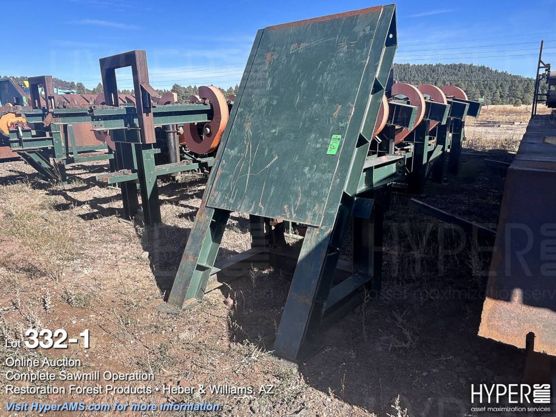 Lot: conveyor, and (2) tilt units