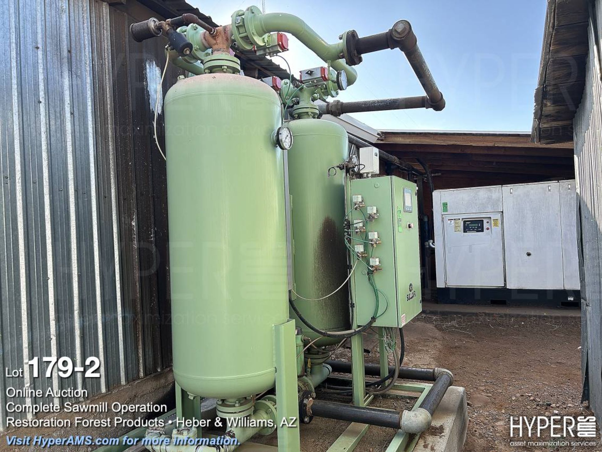 Solair Model Sullair Model DEX-1500 air dryer S/N EHPABAATC168 1500-CFM Year 2018