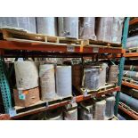 10 Pallets- (91) rolls of finished paper, various colors and sizes. See photos of product listing.