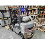 1- Nissan 80 8000lb LP Forklift (Asset #11)- Model MCUGL02F36LV. Chassis number CUGL02-9R0950. 3 Sta