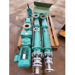 3- Netzsch chemical pumps for extruders. Type: NM063BY02512B ,Stored outside in weather.