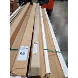 Pallet- (107) boxes- Flush Stair Nose, 94" Long, mixed 5.5,6.5 and 8mm, various colors, 5 pieces per
