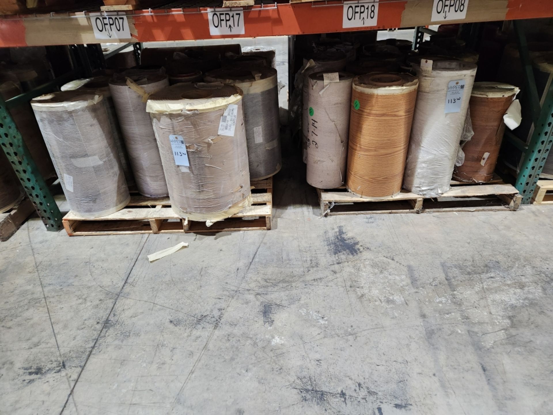 10 Pallets- (104) rolls of finished paper, various colors and sizes. See photos of product listing. - Image 4 of 7