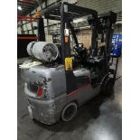 1- Nissan 65 6500lb LP Forklift (Asset 1L)- Model MCU1F2A33LV. Chassis Number CU1F2-9Q1328. 3 stage