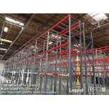 30 sections of HMH 12 teardrop pallet racking