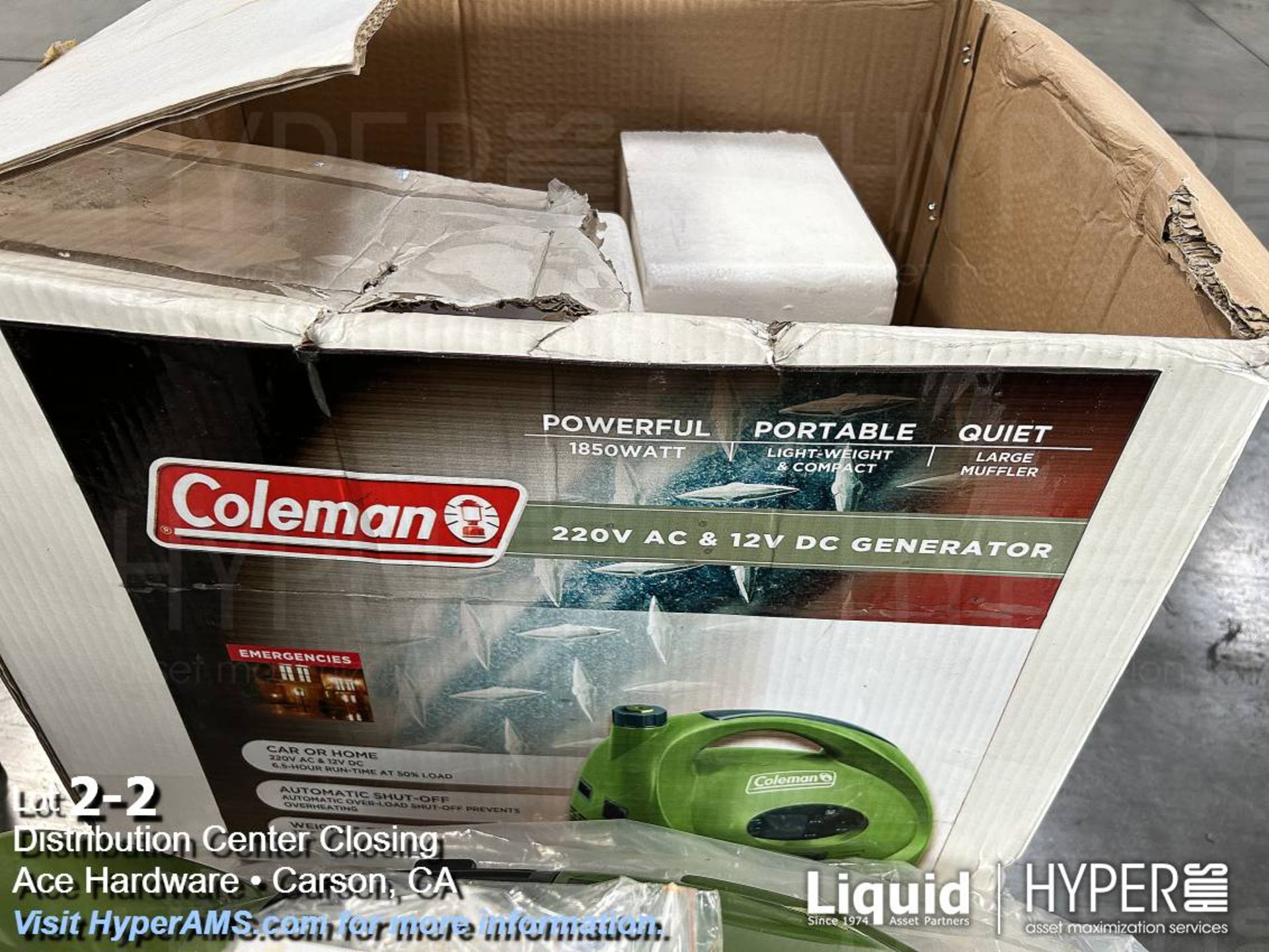 Coleman 1850w 220v generator - Image 2 of 5