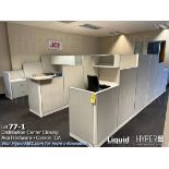 4 section office cubicles