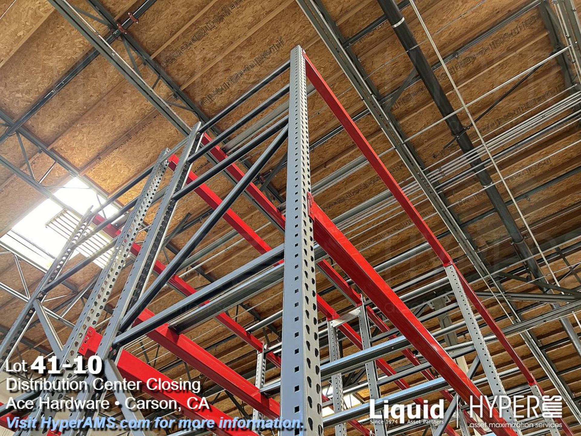 30 sections of HMH 12 teardrop pallet racking - Image 10 of 10