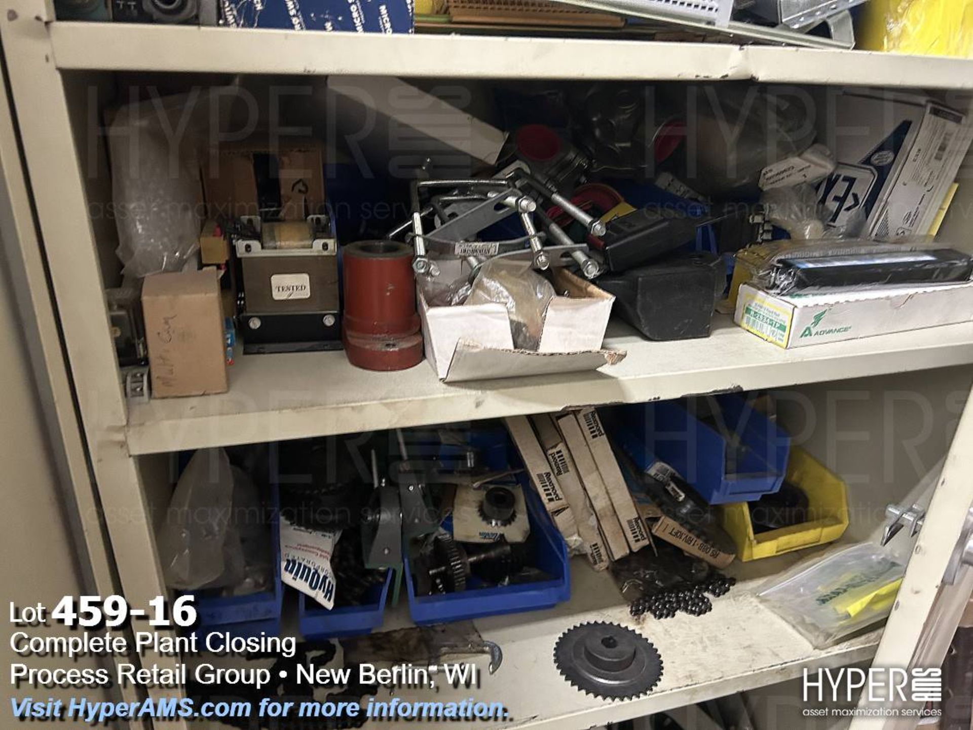 Three cabinets with hoses, sealers, wire, fuses, filters, and parts - Image 16 of 17