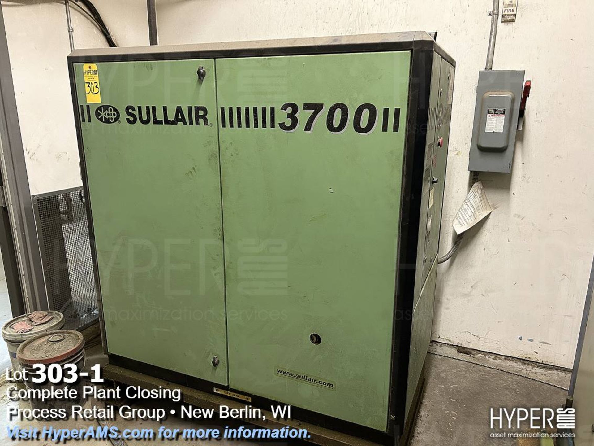 Sullair 3709/A 50 HP Air Compressor