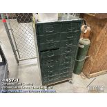 Cabinet with pipe parts