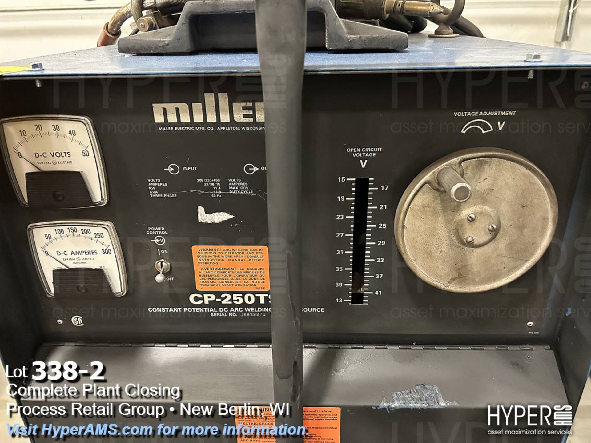 Miller Vintage CP Miller Cp250TS MIG & 52E Welder - Image 2 of 8